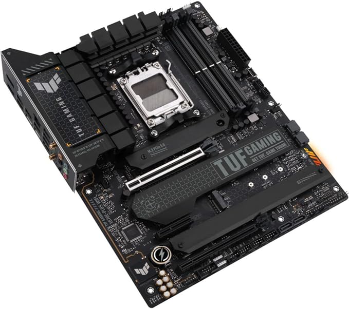 ASUS TUF Gaming X670E-PLUS WiFi 6E Socket AM5 (LGA 1718) Ryzen 7000 ATX Gaming Motherboard(16 Power Stages, PCIe® 5.0, DDR5 Memory, Four M.2 Slots,2.5 Gb LAN,USB 4, Aura RGB Lighting) ASUS TUF Gaming X670E-PLUS WiFi 6E Socket AM5 (LGA 1718) Ryzen 7000 ATX Gaming Motherboard(16 Power Stages, PCIe® 5.0, DDR5 Memory, Four M.2 Slots,2.5 Gb LAN,USB 4, Aura RGB Lighting)